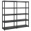 VidaXL vidaXL Storage Shelf 5-Tier Black Plastic Storage Organiser Rack Furniture 1
