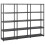 VidaXL vidaXL Storage Shelf 5-Tier Black Plastic Storage Display Rack Organiser Home 1