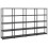 VidaXL vidaXL Storage Shelf 5-Tier Black Plastic Indoor Furniture Storage Organiser 1