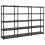 VidaXL vidaXL Storage Shelf 5-Tier Black Plastic Home Furniture Storage Organiser 1
