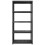 VidaXL vidaXL Storage Shelf 5-Tier Black Plastic Home Furniture Storage Organiser 4