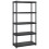 VidaXL vidaXL Storage Shelf 5-Tier Black Plastic Home Furniture Storage Organiser 3