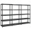 VidaXL vidaXL Storage Shelf 5-Tier Black Plastic Display Storage Rack Organiser Home 1