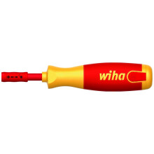 Chave de fenda porta-bits Wiha VDE 6 peças fenda, Pozidriv, mais/menos