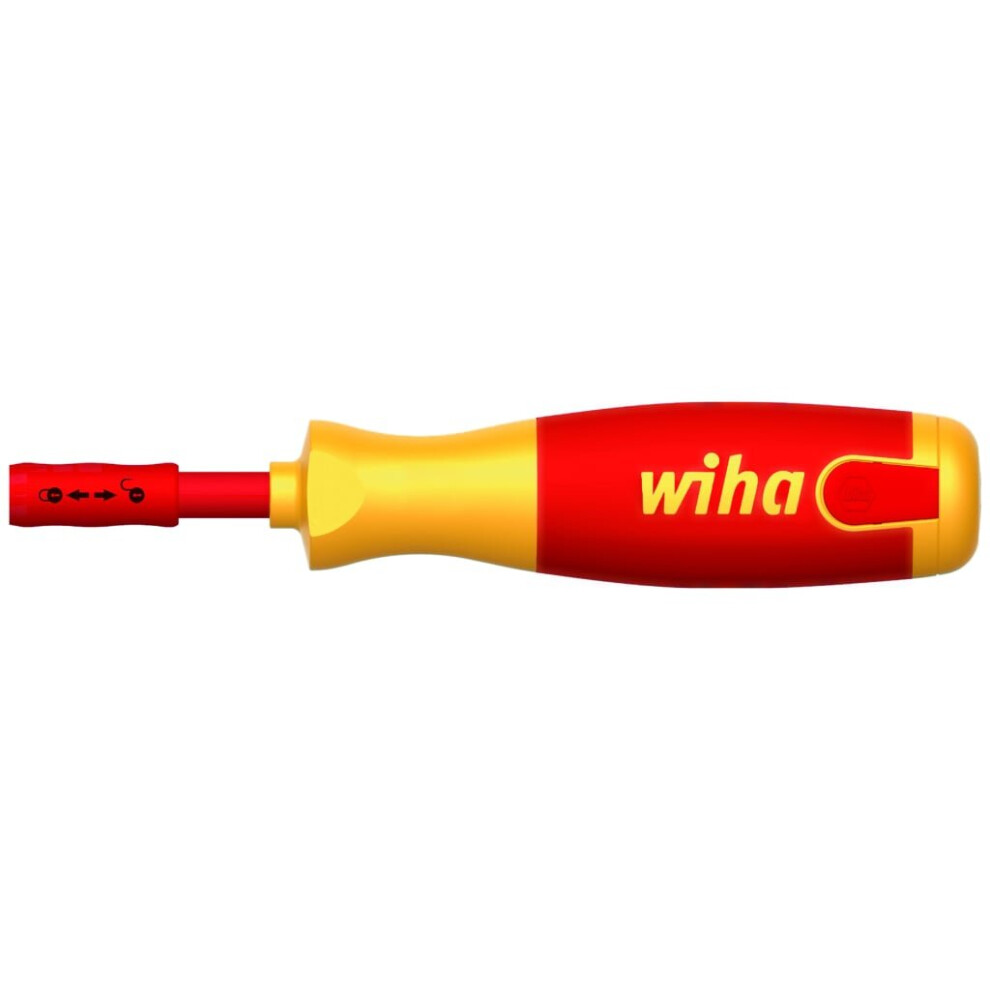 Wiha Screwdriver with 6 Bit Magazine Electric Slotted Pack Hand Powerful Tools