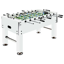 vidaXL Football Table Steel White Soccer Game Gaming Desk Indoor Furniture