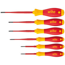 Wiha Torx Screwdriver Set Electric Slimfix Slotted 6 Piece Hand Repair Tools