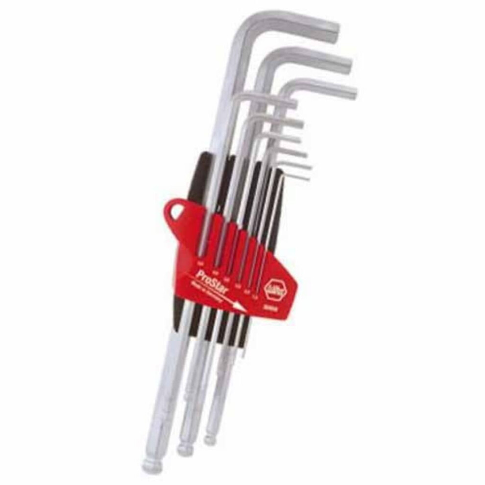Wiha Prostar Hex Ball End L-Key Set, 9 Piece