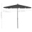VidaXL vidaXL Sonnenschirm mit Mast 210x140 cm Anthrazit 6