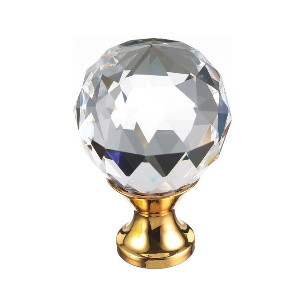 (Gold/Crystal) Cabinet door knob - Crystal Palace