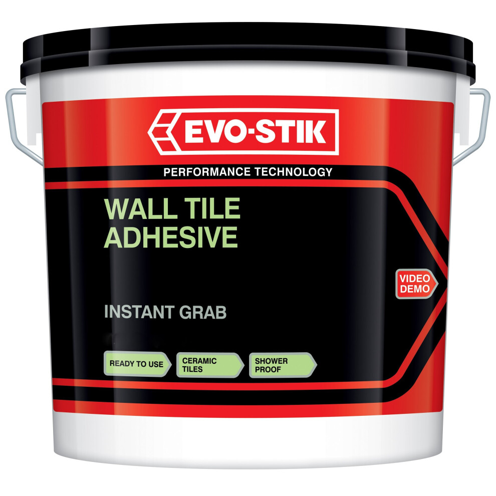 Evo-Stik 30812628 Instant Grab Wall Tile Adhesive 5 Litre