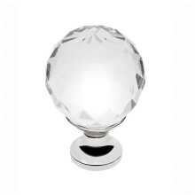 (Chrome/Crystal) Cabinet door knob - Crystal Palace