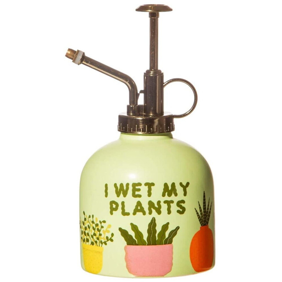 Sass & Belle I Wet My Plants Mister Indoor Garden Green Spray Bottle