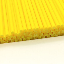 (Yellow, 89mm x 4mm (25 Pcs)) Plastic Lollipop Sticks - 89mm x 4mm