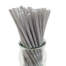 (Silver Fairy Dust, 150mm x 4.5mm (9000 Pcs)) Plastic Lollipop Sticks - 89mm, 114mm, 150mm, Various Colours