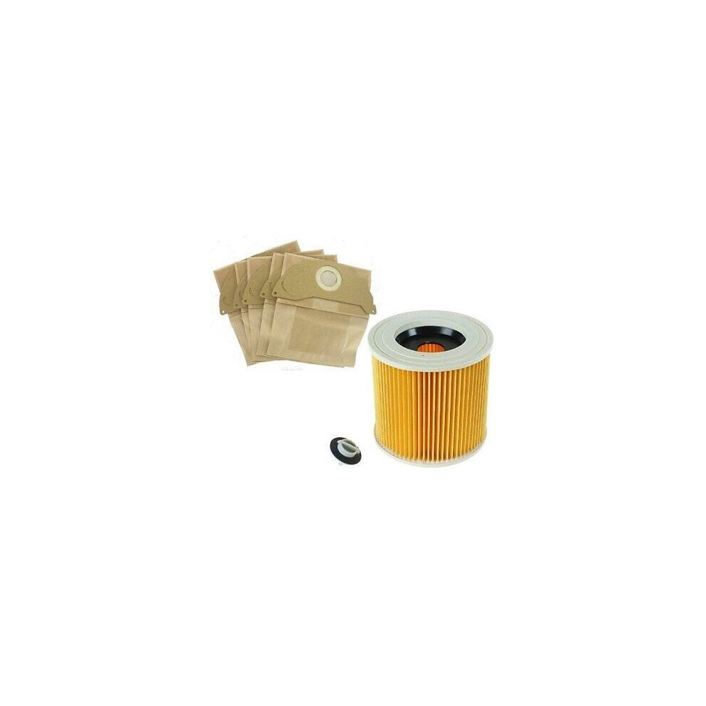 FILTER & BAGS for KARCHER WD2.200 WD3.500 Wet & Dry Vacuum Cleaner hoover 141