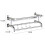 Living And Home (1 Tier) Chrome Towel Rail Holder Wall Mounted Bathroom Rack Shelf 4