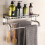 Living And Home (1 Tier) Chrome Towel Rail Holder Wall Mounted Bathroom Rack Shelf 1