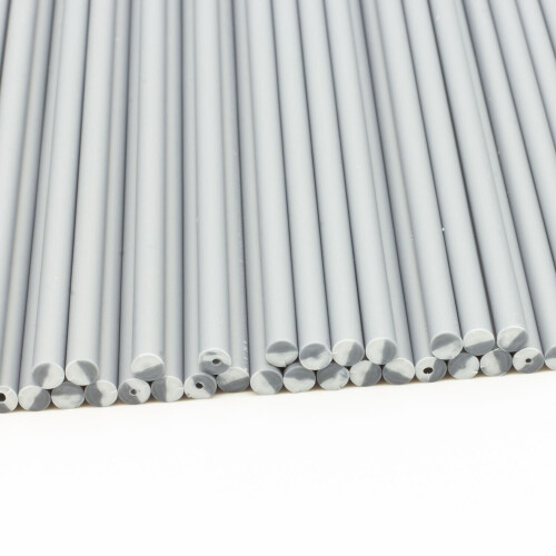 (Silver, 150mm x 4.5mm (50 Pcs)) Plastic Lollipop Sticks - 150mm x 4.5mm 2