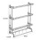 Living And Home (3 Tier) Chrome Towel Rail Holder Wall Mounted Bathroom Rack Shelf 6