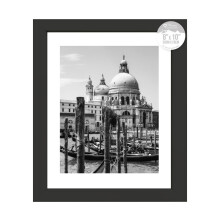 (Check) Black Nouveau Simple Design Styrene Family Photo Frame Certificate Various Sizes