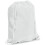 (White) eBuyGB Drawstring Backpack Rucksack School Sports Gym Bag 1