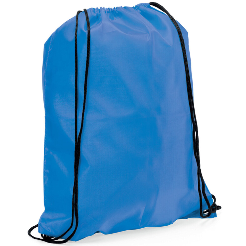 (Light Blue) eBuyGB Drawstring Backpack Rucksack School Sports Gym Bag