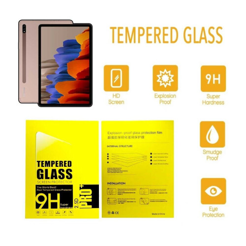 Tempered Glass Tablet Screen Protector For Samsung Galaxy Tab S7+ 12.4in 2