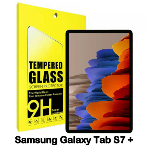 Tempered Glass Tablet Screen Protector For Samsung Galaxy Tab S7+ 12.4in 1