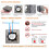 CNBINGO WiFi Touch Light Switch, Smart Dimmer Switch for LED Lights, Work with Alexa/Google Home, Smart Life App Control, Timer, Glass Panel 8