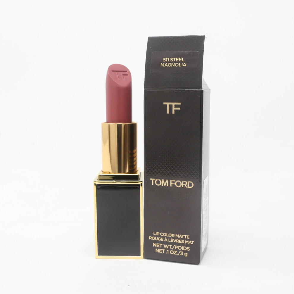 (511 Steel Magnolia) Tom Ford Lip Color Matte 0.1oz/3g New In Box Full Size