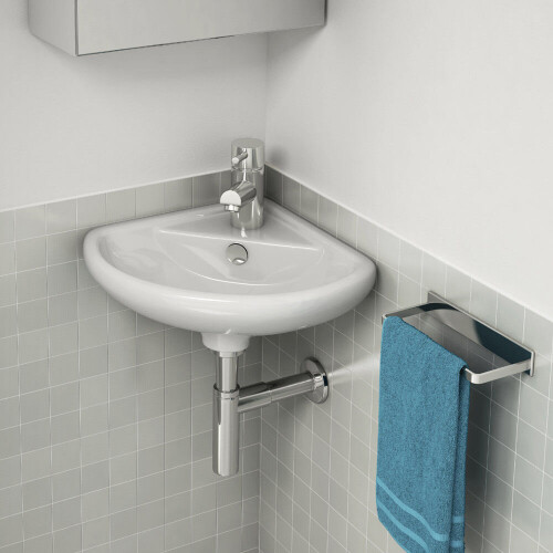 Bathroom Ceramic Compact Corner Wash Basin