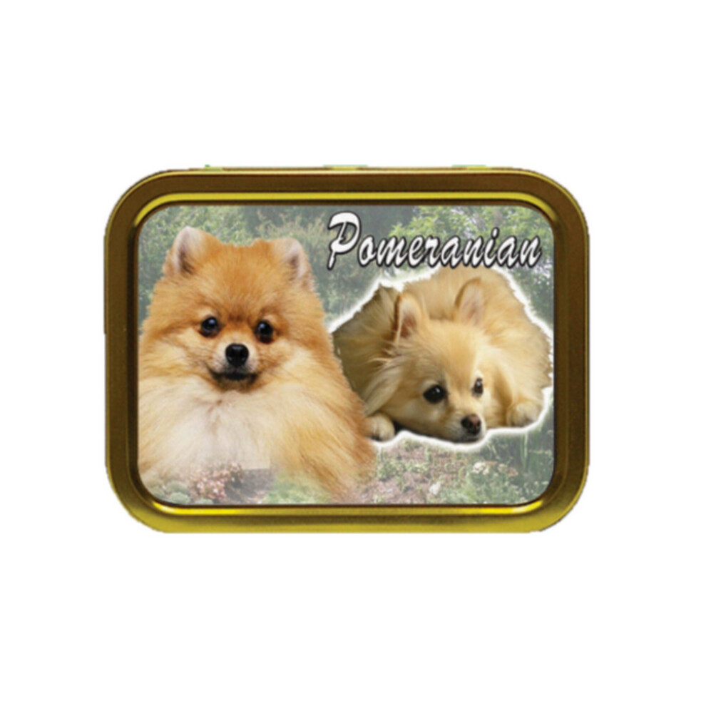 Personalised Gift Products Pomeranian Dog Breed Tobacco Tin Gift & Smoking Products