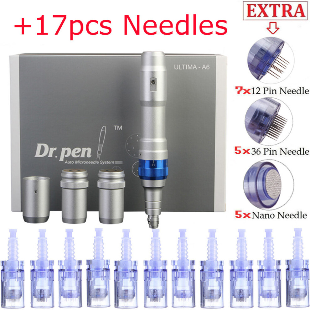 Dr. Pen Ultima A6 Microneedle Derma Pen Electric Wireless+17Pcs