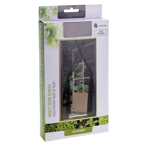URBN Living Magic Black Curtain Door Mesh Mosquito Fly Bug Insect Net Screen Protector 1