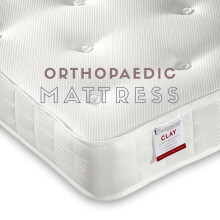 (Small Single) Clay Orthopaedic Low Profile Spring Mattress
