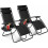 2 PK Portable Reclining Zero Gravity Chair With Cup Phone Holder 1