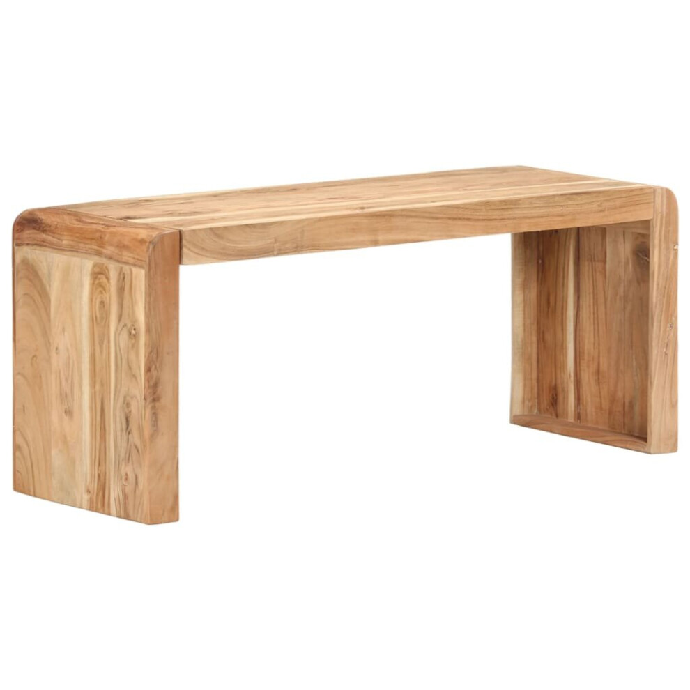 vidaXL Solid Acacia Wood Bench Hall Entryway Indoor Dining Seat Furniture