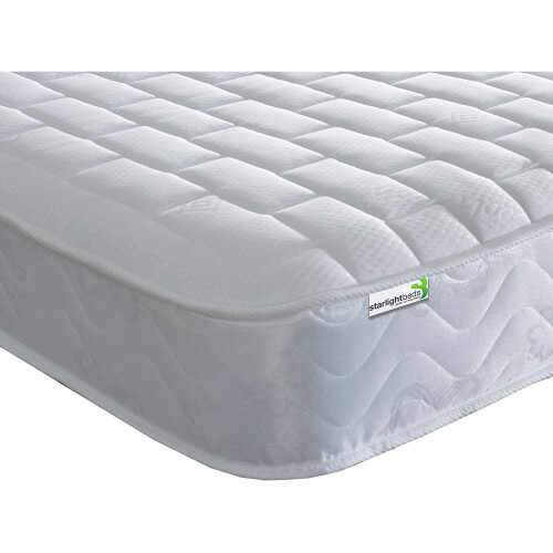 Starlight Beds - 3ft Single Mattress (3ft x 6ft3) (90cmx190cm) Memory Foam Sprung Mattress