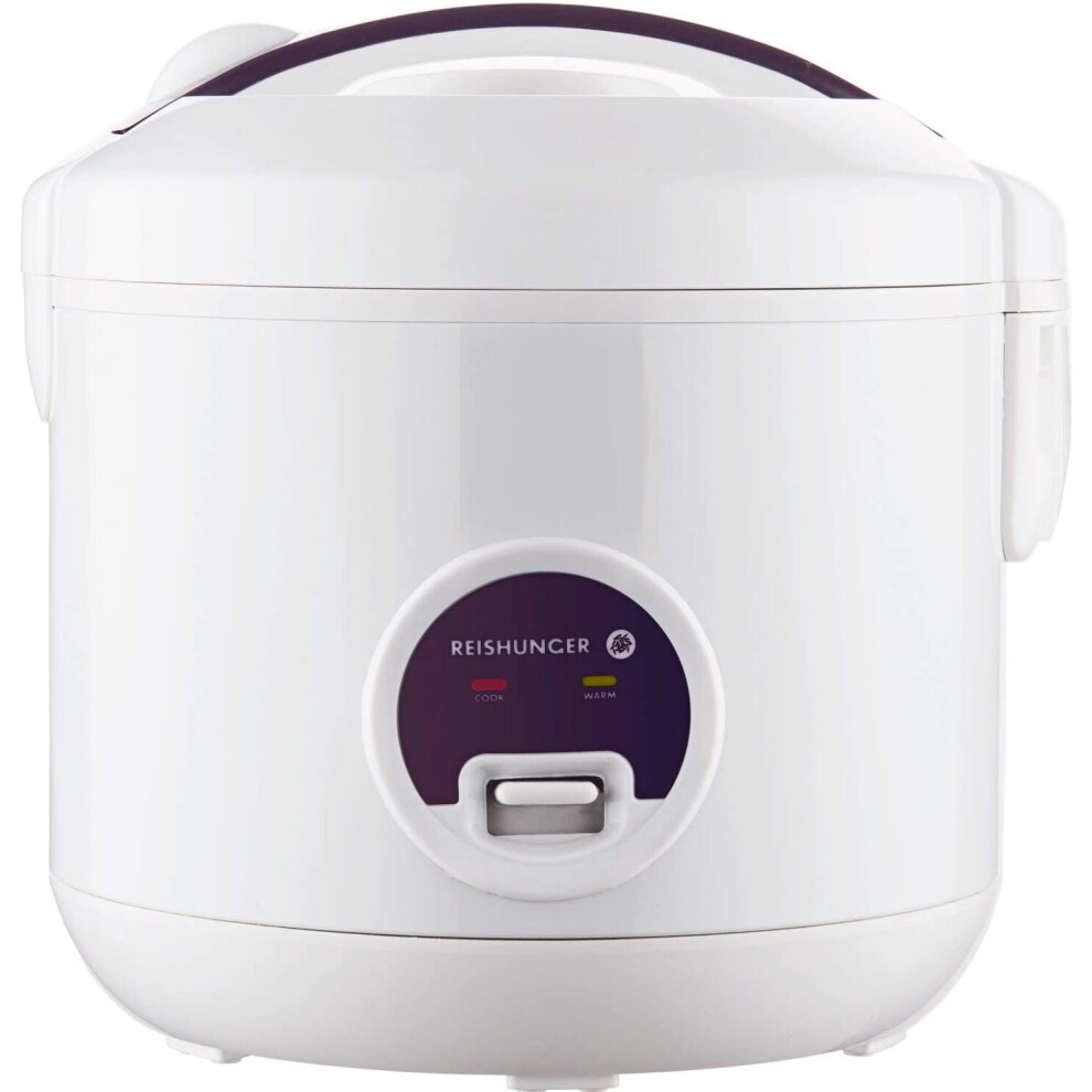 Reishunger Rice Cooker and Steamer - Keep-Warm Function, Premium Quality Inner Pot, Spatula & Measuring Cup - Quick & Easy - Perfect Rice fo