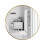 Living And Home (Gold 60CM) Slim Frame Round Mirror 6