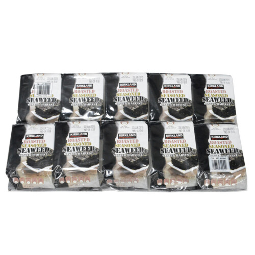 Kirkland Signature Kirkland Signature Roasted Seasoned Seaweed  Pack of 10 x 17g
