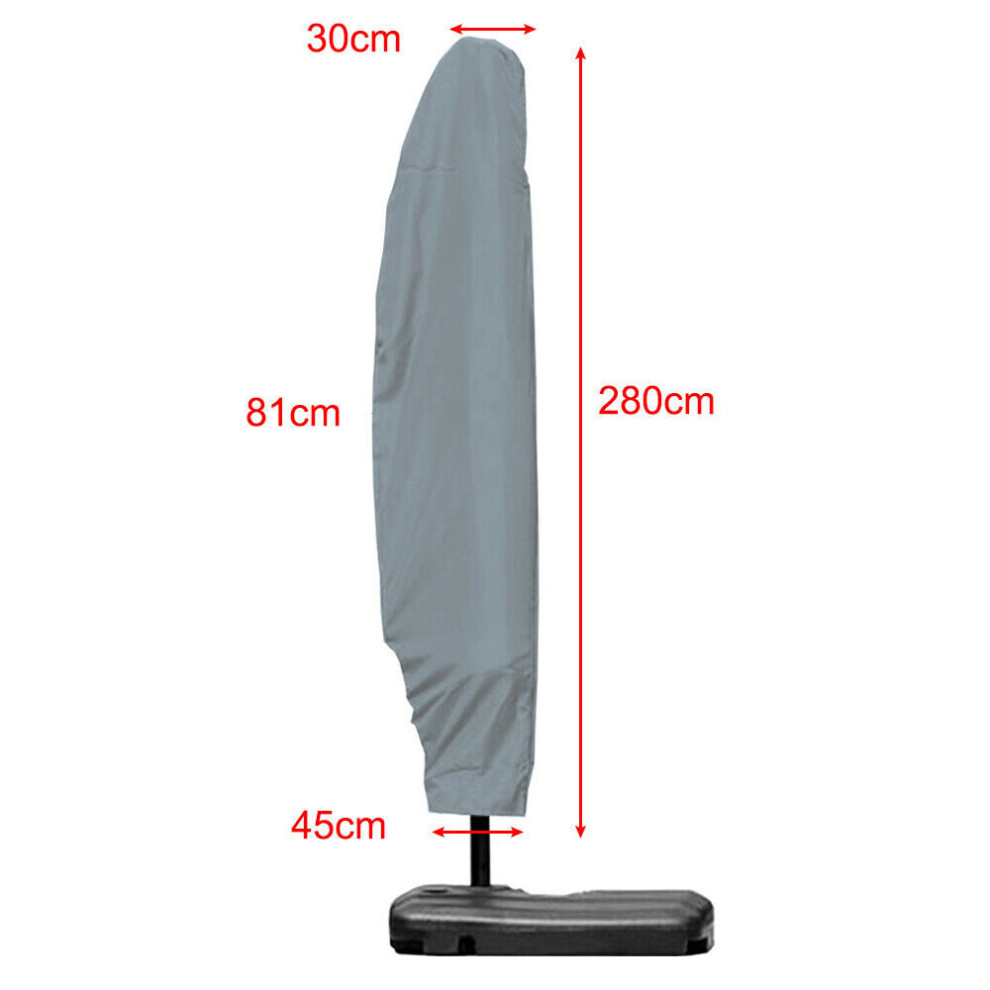 (280CM(30*81*46CM?) Large Outdoor Parasol Banana Cantilever Umbrella Waterproof Covers