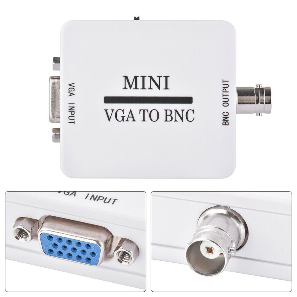 Vga Input To Bnc Output Video Converter Convertor Digital Switcher Box 7381457036327