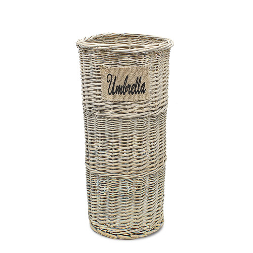Daniel James Rattan Umbrella Rack Stand Wicker Basket Holder Bin Brolly Storage Walking Stick