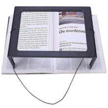 Large Magnifying Glass With LED Light Magnifier Reading Aid Lens Reading Full Page