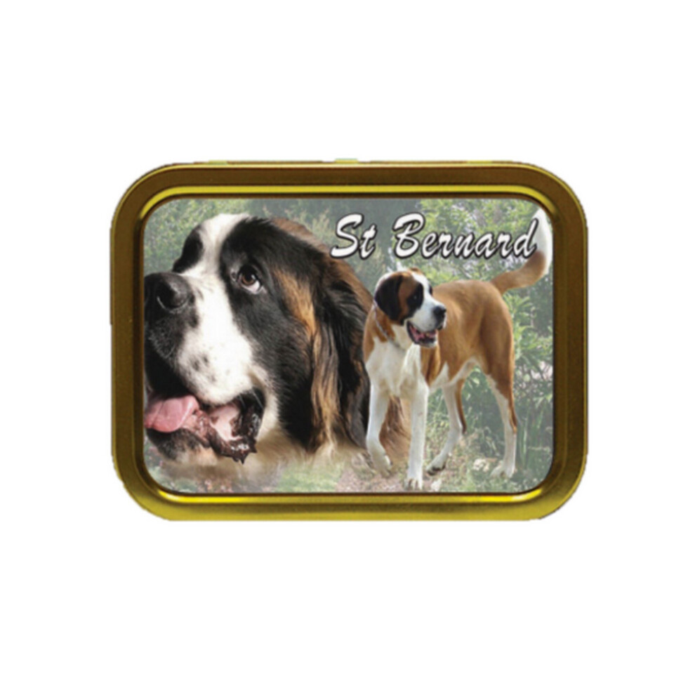 Personalised Gift Products St Bernard Dog Breed Tobacco Tin Gift & Smoking Products