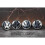 Volkswagen Set of 4 Volkswagen wheel centre alloy hub wheel caps badges 56mm 1