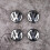 Volkswagen Set of 4 Volkswagen wheel centre alloy hub wheel caps badges 56mm 2