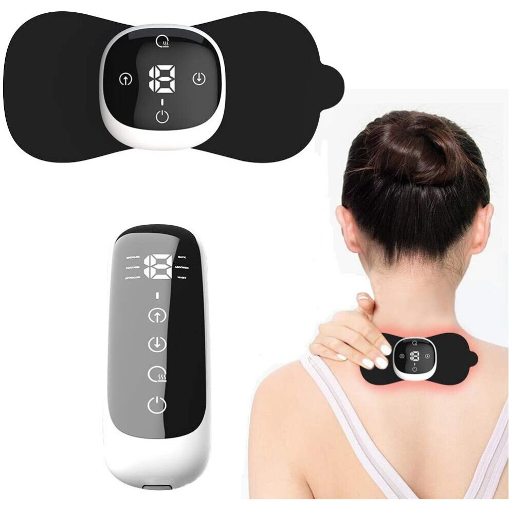 Wireless TENS Machine for Pain Relief TENS Unit Heated Rechargeable Muscle Stimulator EMS Massage Portable Pain Management Device for Back K